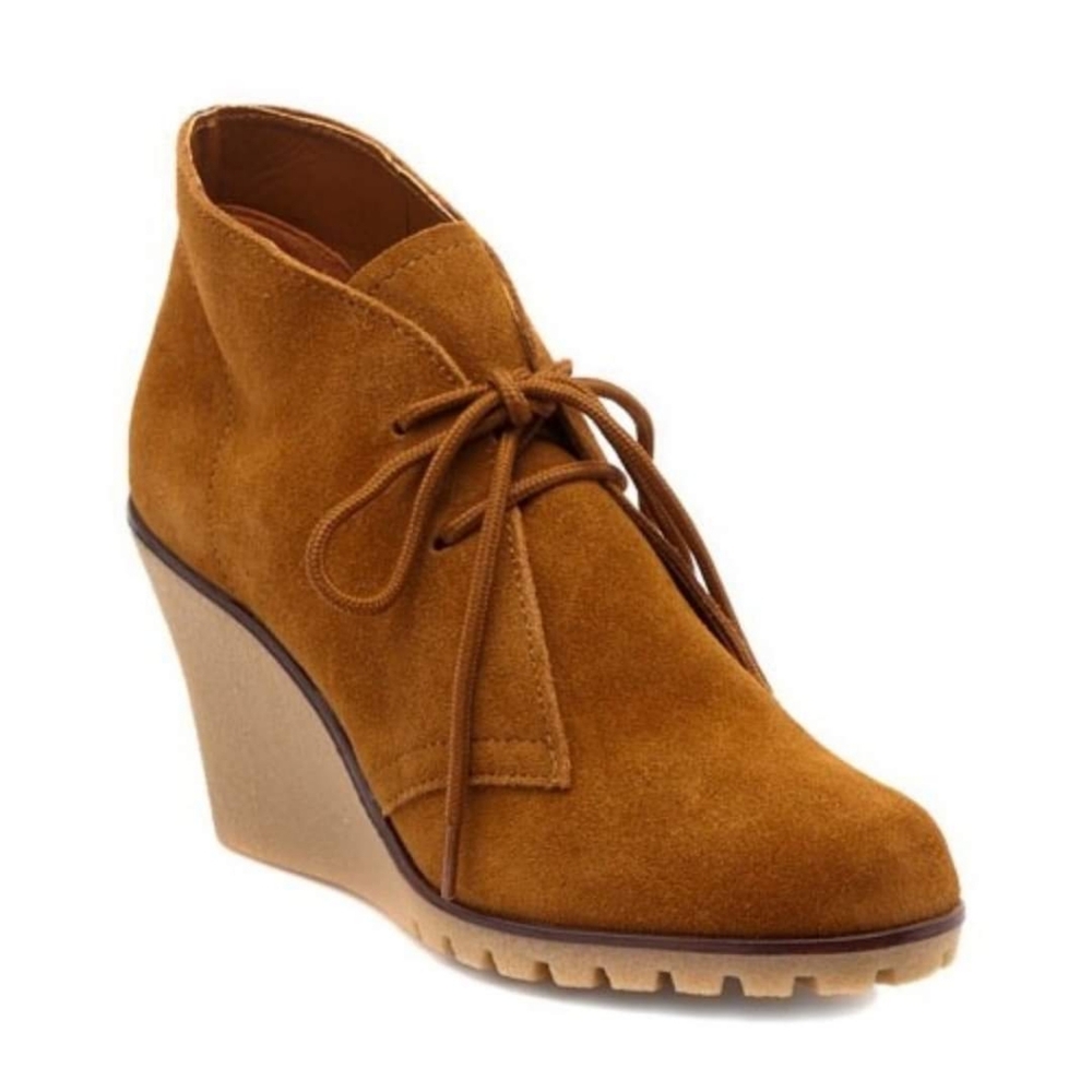 Anthropologie Kelsi Dagger Fanetta Wedge Booties